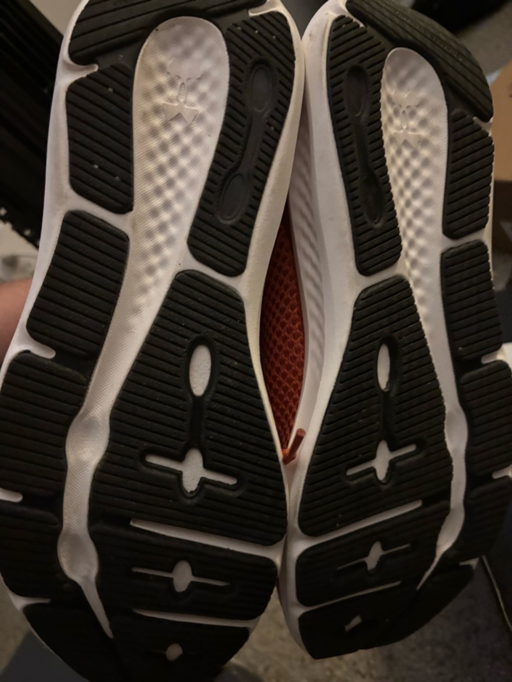 Under Armour Orange Mesh Training Sneakers - Picture 3 of 4